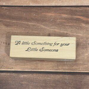 1997 STAMPA ROSA 11676 NEW BABY WOOD MOUNTED RUBBER STAMP